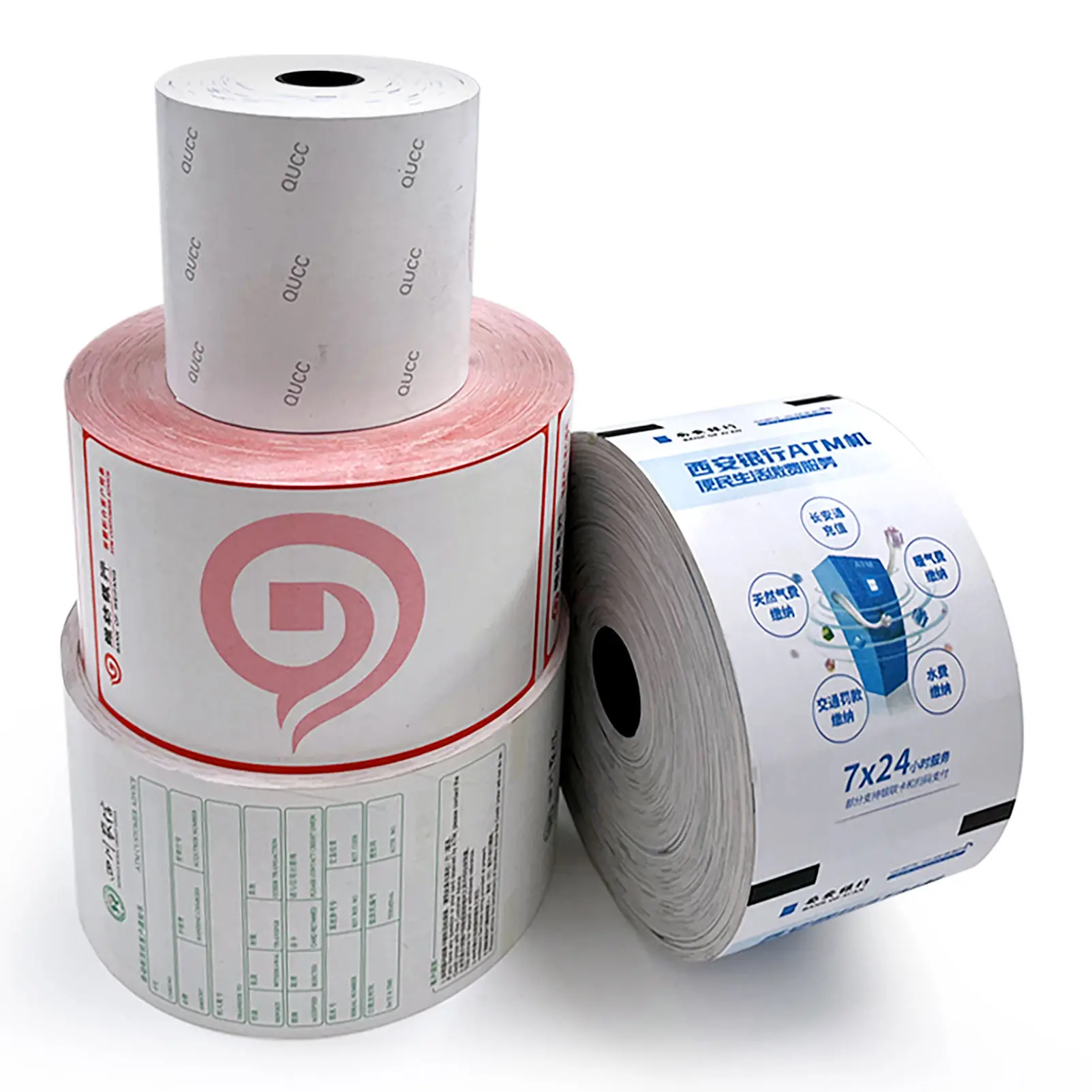 Factory Wholesale Price Custom Receipt Paper Thermal Paper Roll for Pos Atm